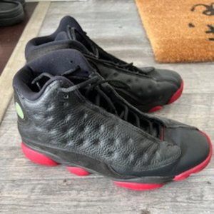 Jordan's  sz10 black &red